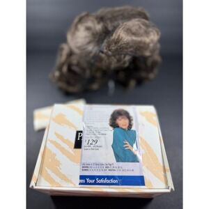 VTG Paula Young Lilli Short Curly Wig Average Size Medium Brown Curls 1997
